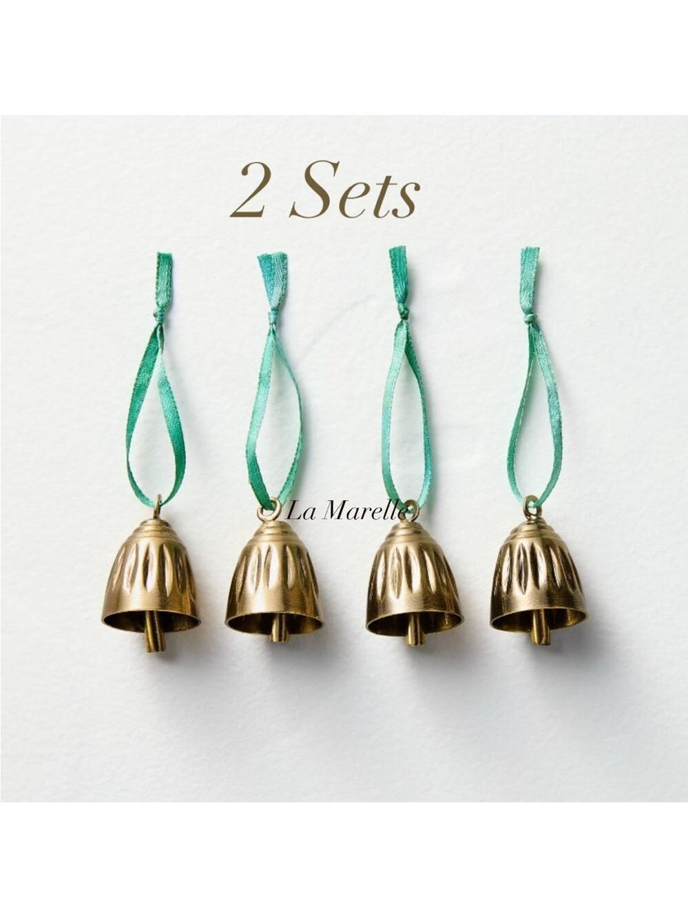 2 Sets | 4pk Bell Gift Toppers - Hearth & Hand™ with Magnolia